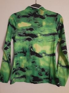 Stand collar tie-dye blouse small/medium